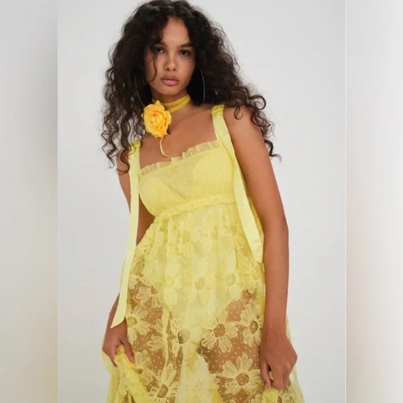 For Love and Lemons Emma Maxi Dress Size Small NWT - Picture 5 of 9